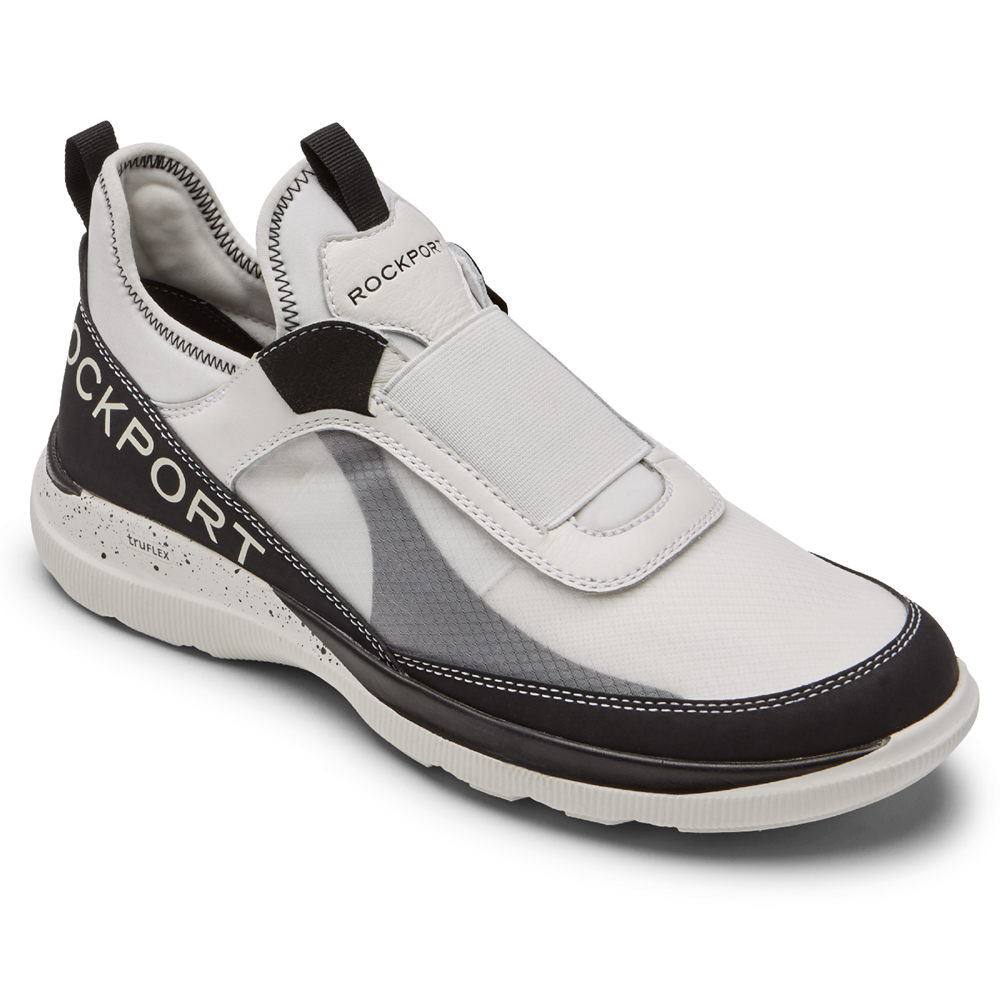 Rockport Slip-On For Mens White/Black - truFLEX Hybrid Gore - ZL4251893